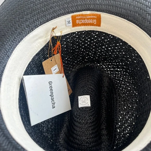 Greenpacha Miami Toquilla Straw Panama Hat (Handmade), Size M, NWT Greenpacha Miami Toquilla Straw Panama Hat (Handmade), Size  main image 3